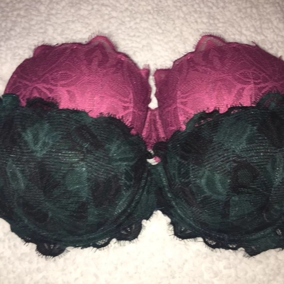 PINK Victoria's Secret Other - 2 beautiful PINK push up date bras 32 DD